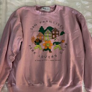 Pink Parks Project crew neck sweatshirt